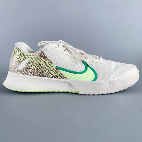 NIKE Size 12 Australian Open Pack White Green Mesh Lace-Up Sneakers - Picture 2 of 8